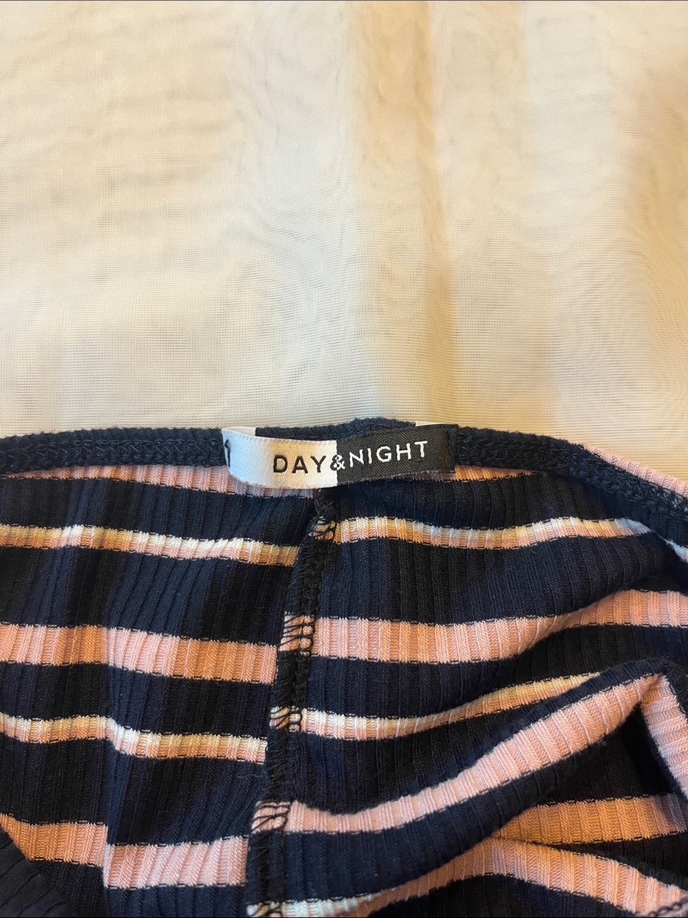 Striped Cutout Ribbed Romper - Picture 3 of 4